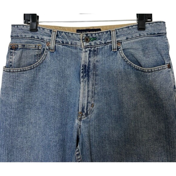 Tommy Hilfiger Mens PLI-PLI Van Relaxed Straight Jean Light Wash Y2K  VTG 32x30 - Picture 3 of 11